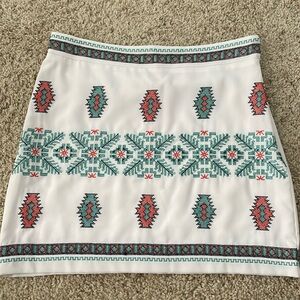 NWT High Waisted Embroidered Skirt